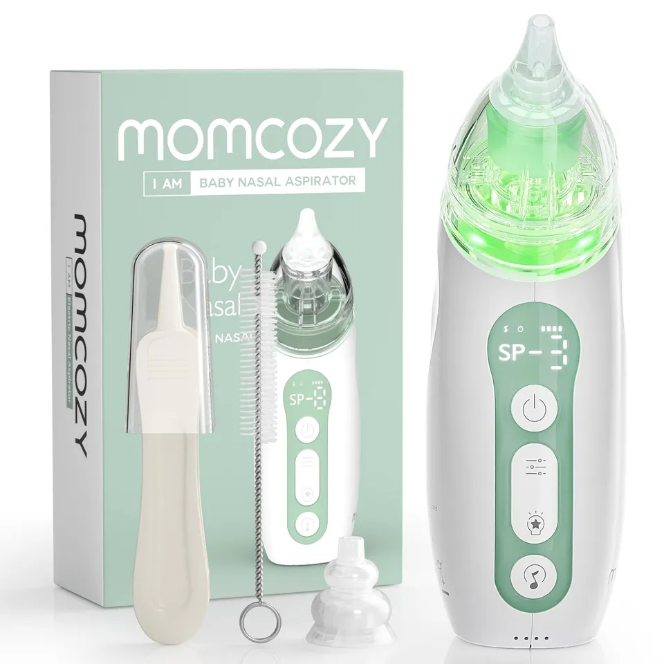 momcozy-baby-nasal-aspirator-3-suction-levels-with-light-lullabies-portable image 1