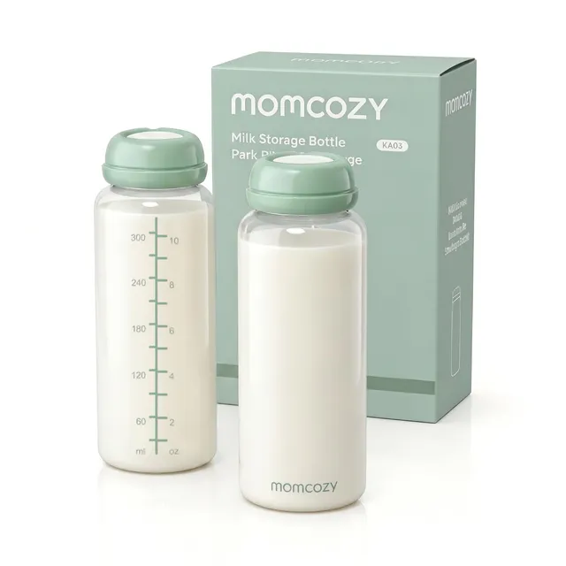momcozy-natural-baby-bottle-12oz-narrow-neck-breast-milk-storage-bottles-bpa-fre image 1