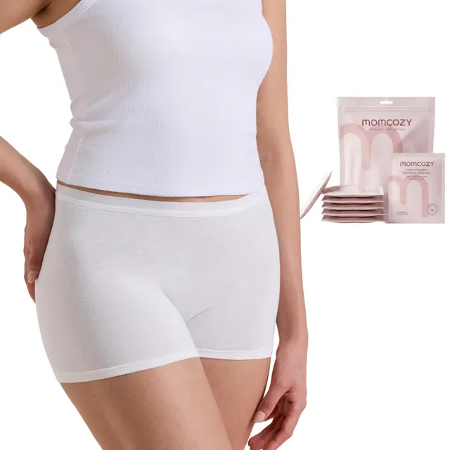 momcozy-7-pack-100-cotton-postpartum-underwear-for-women-breathable-mid-high-wai image 1