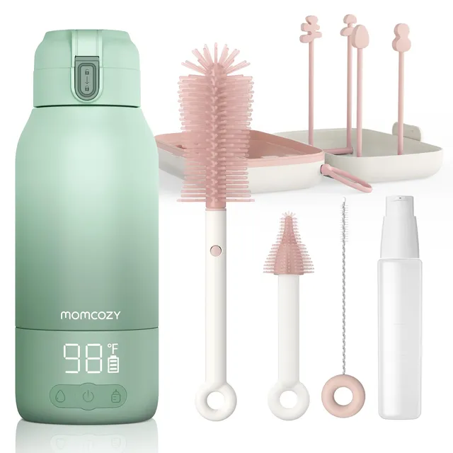 momcozy-portable-milk-warmer-for-travel-bottle-brush-set-17oz-dual-heating-modes image 1