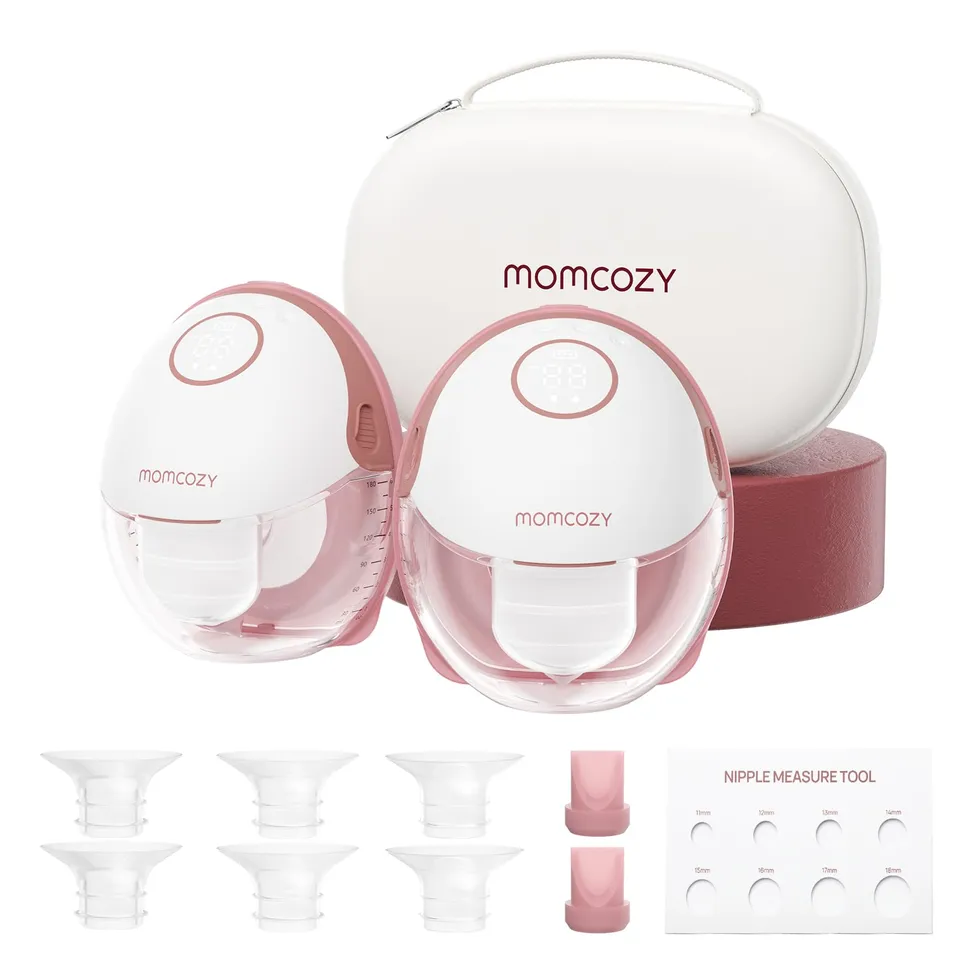 momcozy-m6-wearable-breast-pump-hands-free-2-pack-ideal-rhythm-technology-double image 1