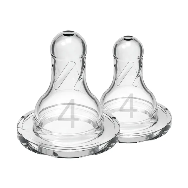 dr-brown-s-natural-flow-narrow-baby-bottle-silicone-nipple-level-4-2-pack image 1