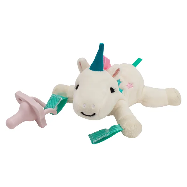dr-brown-s-lovey-pacifier-and-teether-holder-with-happypaci-pacifier-unicorn image 1