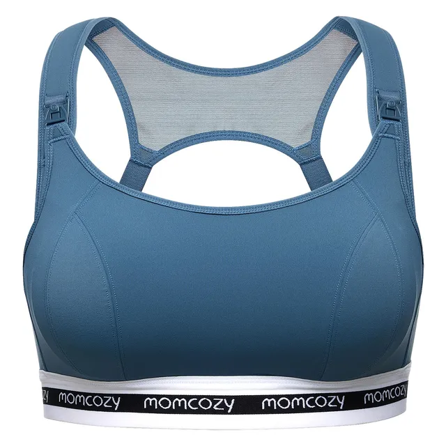 momcozy-nursing-bras-for-breastfeeding-fb011-low-impact-sports-bra-padded-wirele image 1