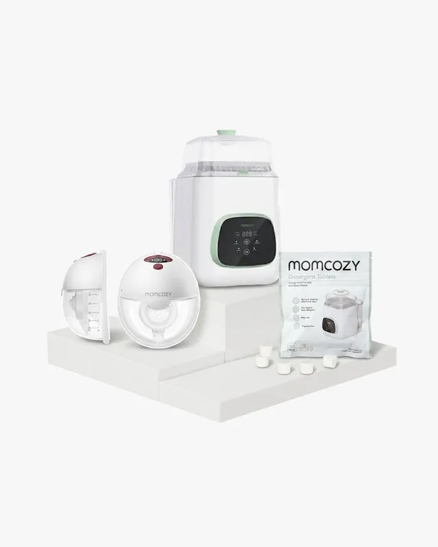 momcozy-pump-clean-bundle-m5-smart-breast-pump-and-bottle-washer-and-washing-blo image 1