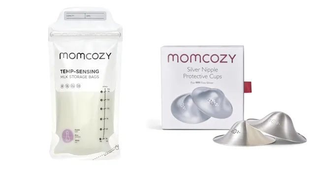 momcozy-breastfeeding-kit-with-999-silver-nursing-cups-breastmilk-storage-bags image 1