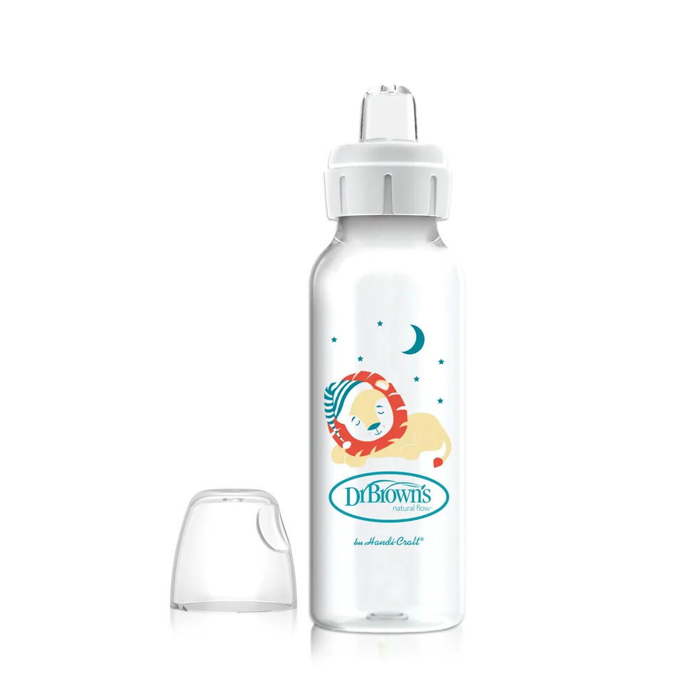 dr-brown-s-milestones-narrow-sippy-bottle-8oz-250ml-6m image 1