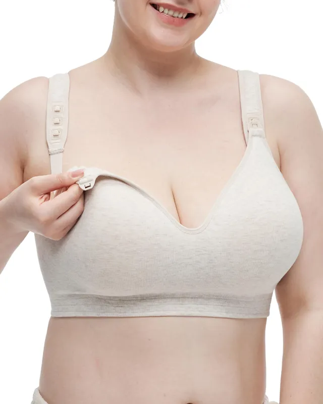 momcozy-busty-nursing-bras-u-s-cotton-wirefree-fixed-padded-full-coverage image 1