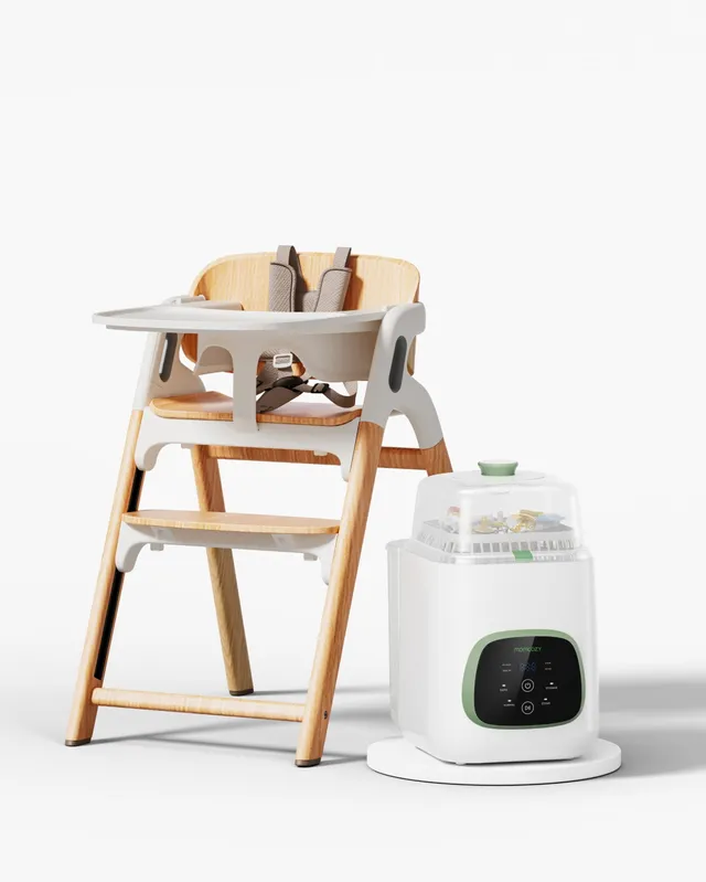 momcozy-feeding-bundle-kleanpal-pro-bottle-washer-dinerpal-high-chair image 1