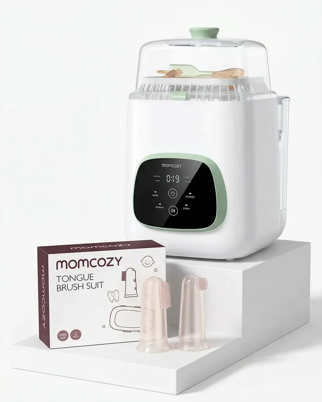 momcozy-feeding-oral-care-bundle-kleanpal-pro-bottle-washer-and-finger-toothbrus image 1