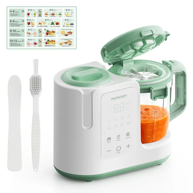 momcozy-automeal-baby-food-maker-one-step-steam-blend-15oz-cup-6-blade-self-clea image 1