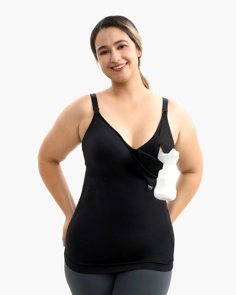 momcozy-all-in-one-hands-free-pumping-nursing-tank-top image 1