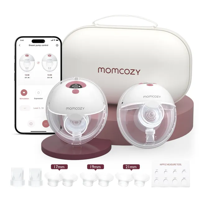 momcozy-m5-smart-wearable-breast-pump-app-controlled-hands-free-3-modes-9-levels image 1