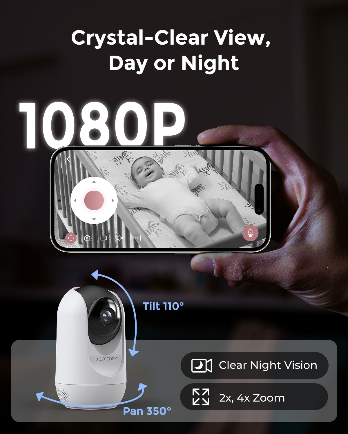momcozy-5-inch-dual-mode-smart-baby-monitor-bm04-with-2-cameras image 6