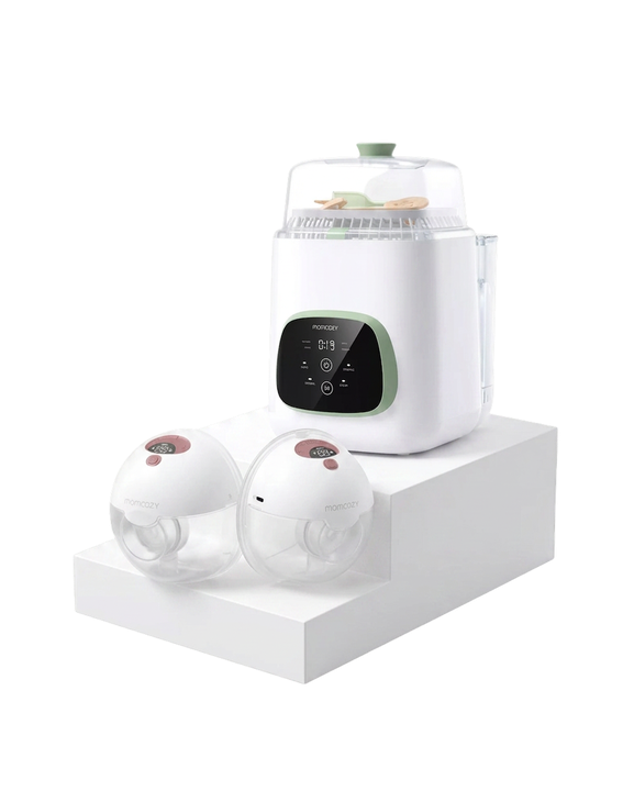 momcozy-m5-smart-wearable-breast-pump-kleanpal-pro-baby-bottle-washer-and-steril image 1