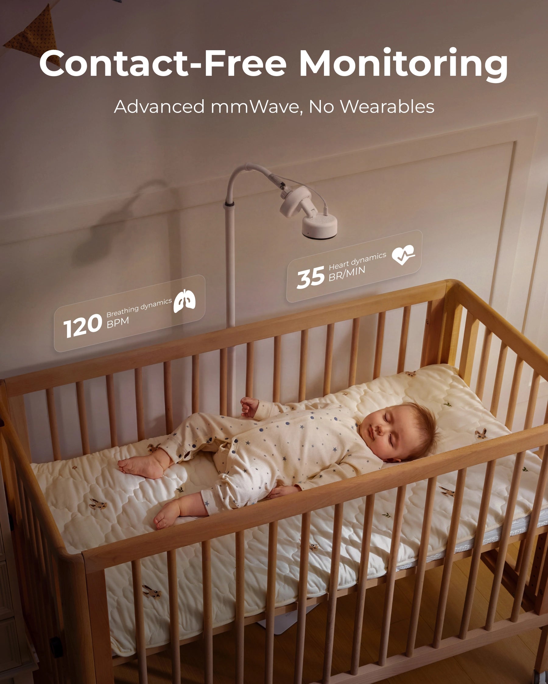 momcozy-contact-free-smart-baby-monitor-bm08 image 2