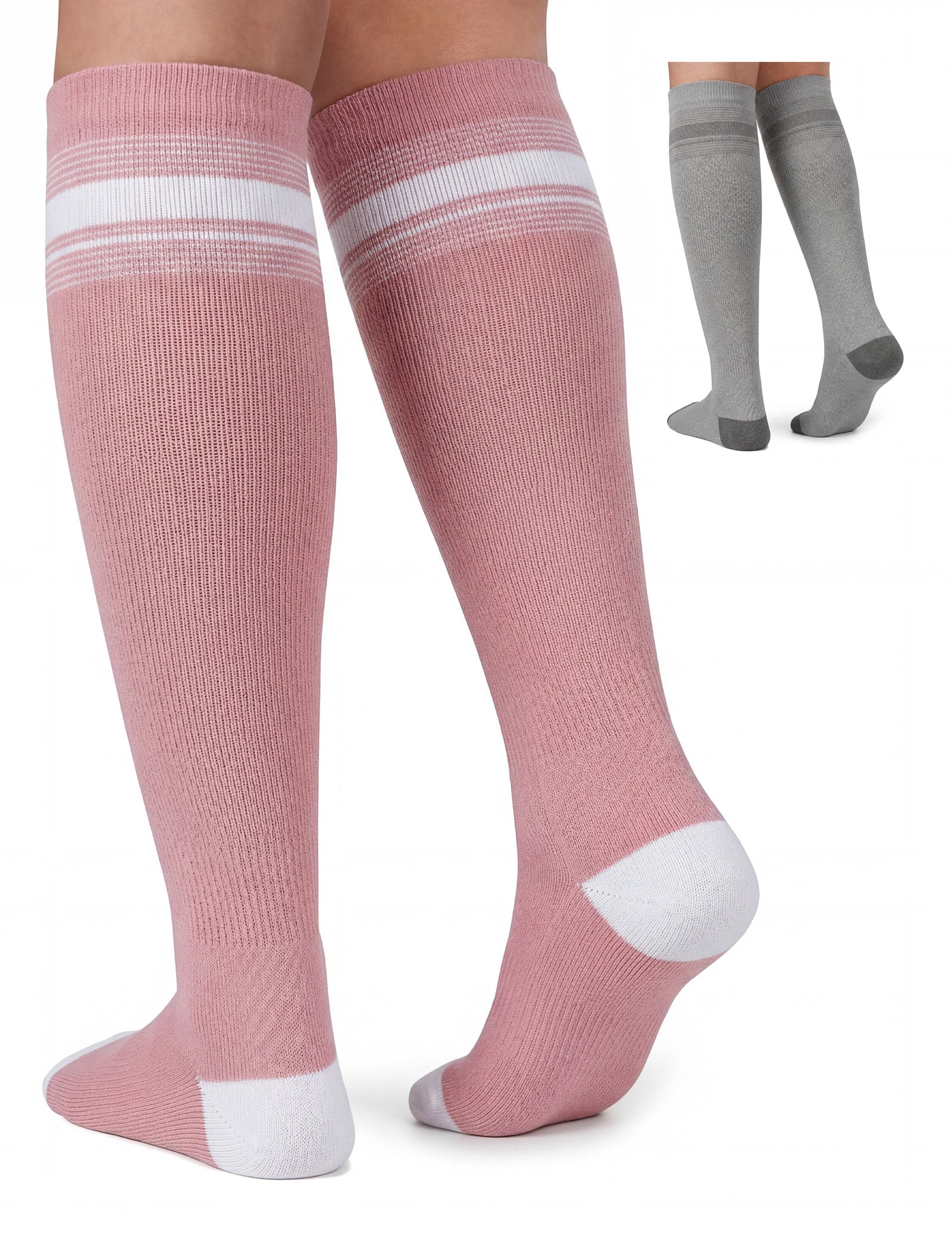 momcozy-medical-socks-20-30mmhg-graduated-compression-2-pairs image 2