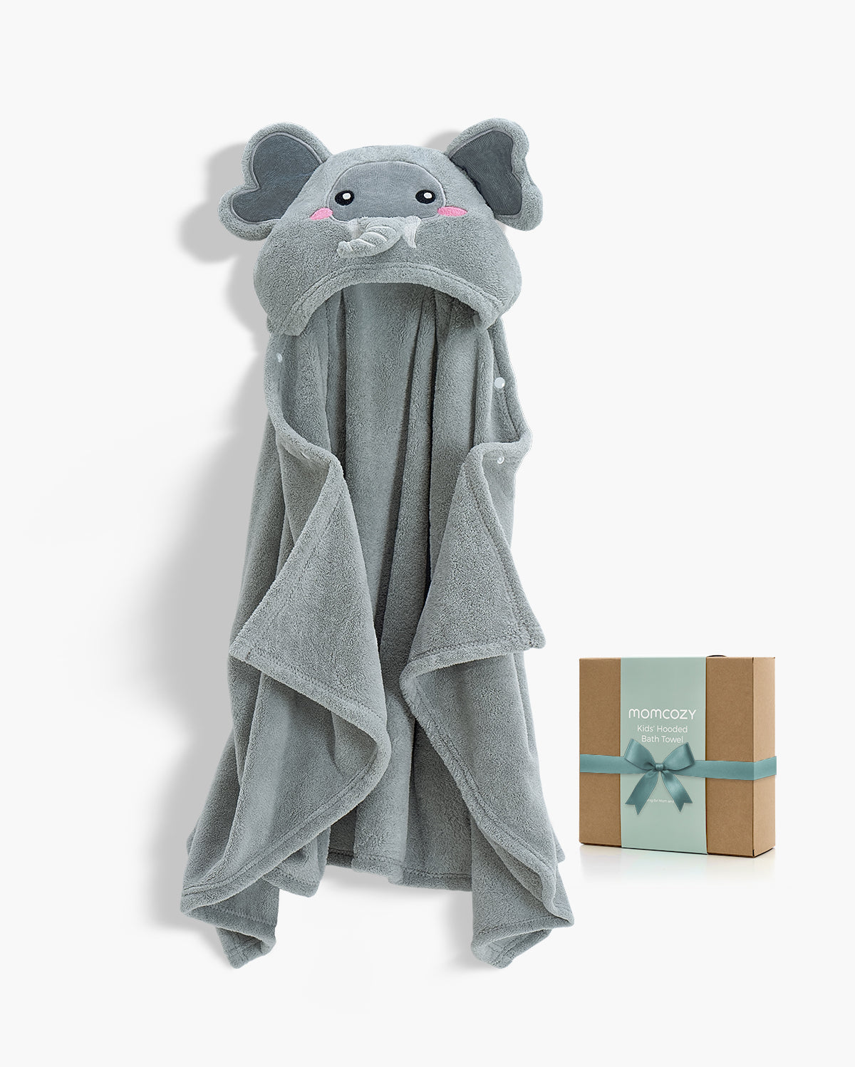 momcozy-coral-fleece-hooded-baby-bath-towel-soft-absorbent-and-warm image 2