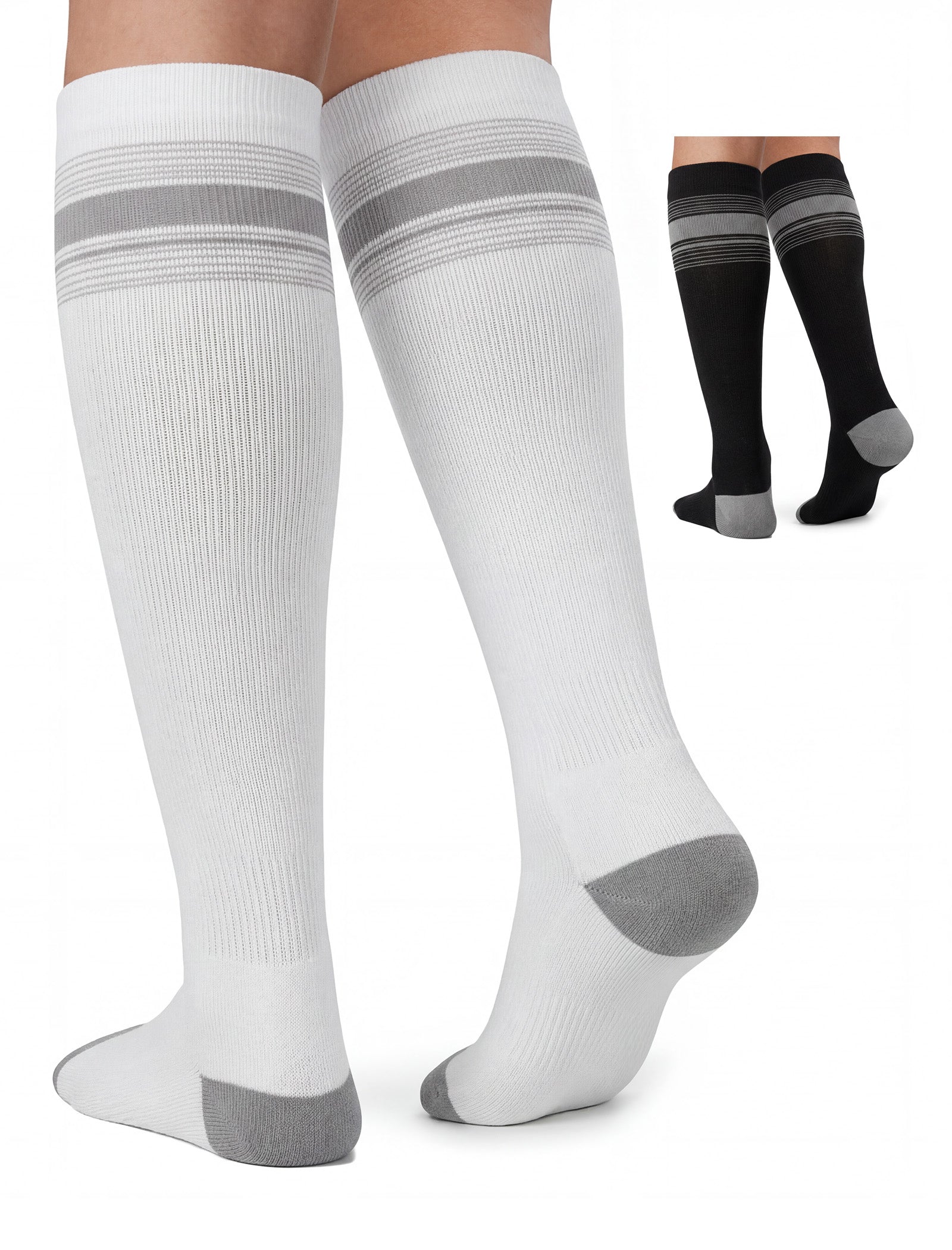 momcozy-medical-socks-20-30mmhg-graduated-compression-2-pairs image 3