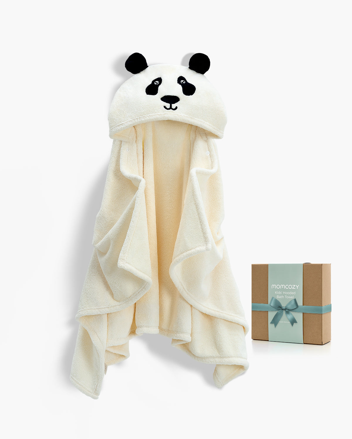 momcozy-coral-fleece-hooded-baby-bath-towel-soft-absorbent-and-warm image 3