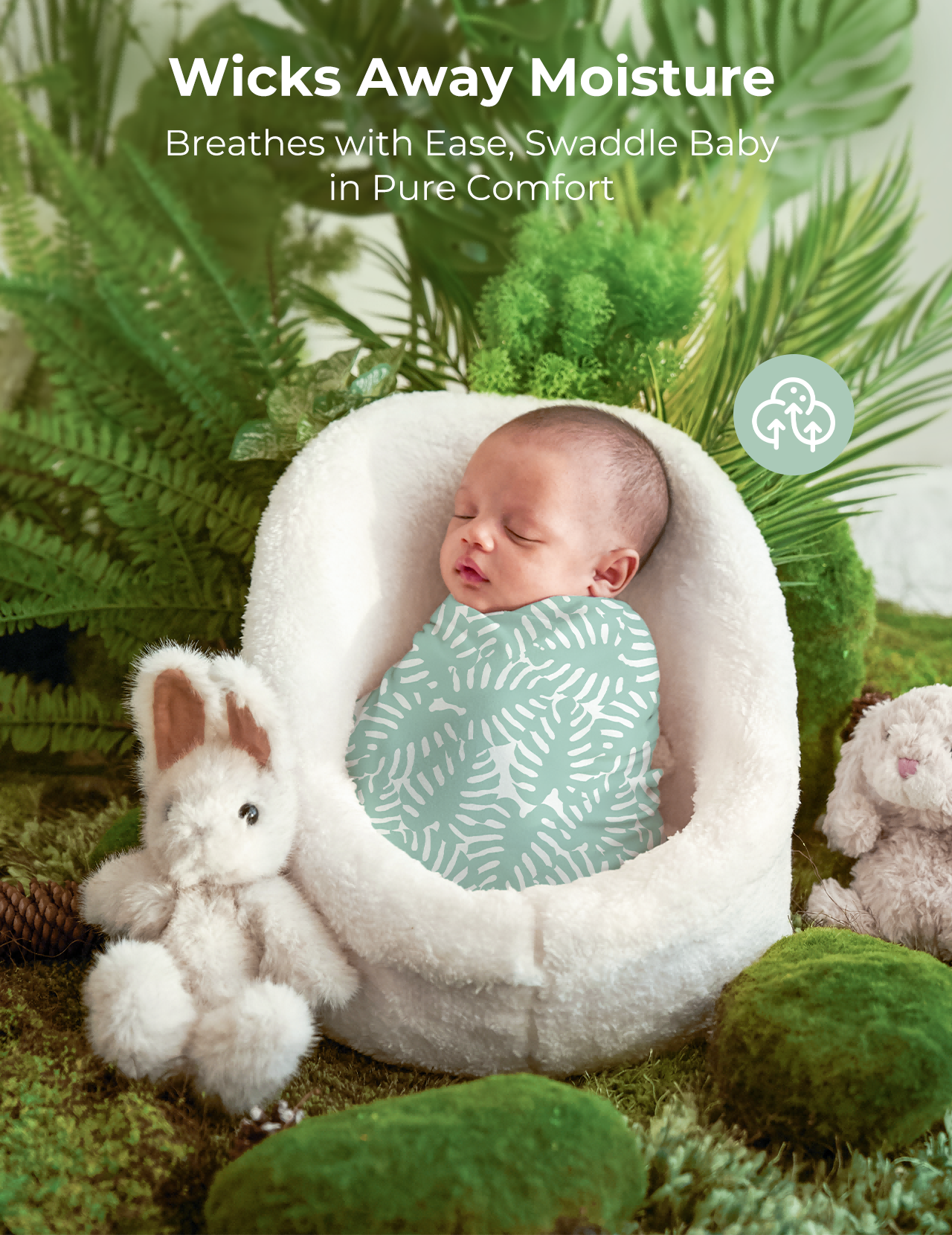 momcozy-best-wishes-swaddle-blankets-bravery image 2