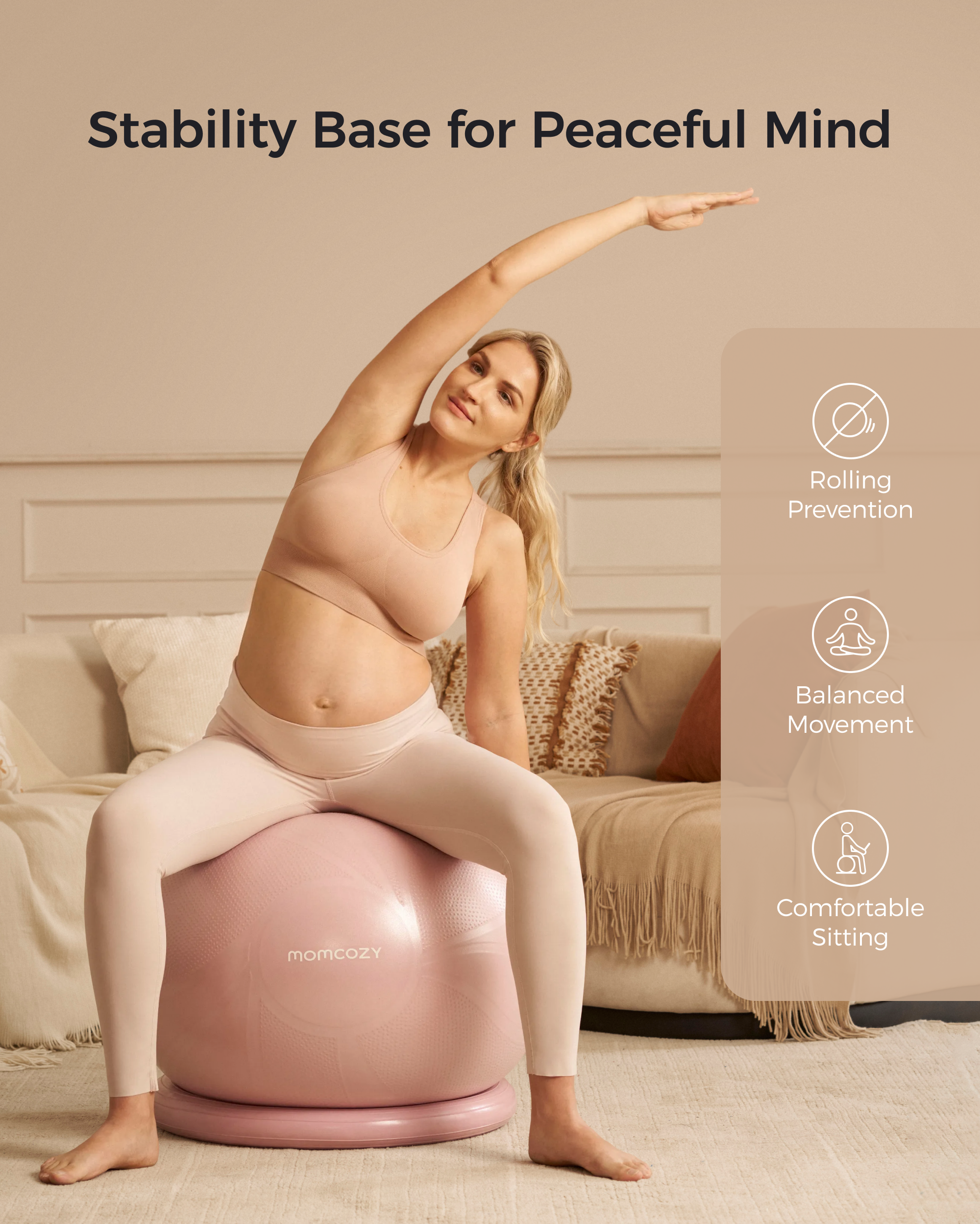 momcozy-pregnancy-essential-bundle-pregnancy-ball-wide-calf-compression-sports-s image 6