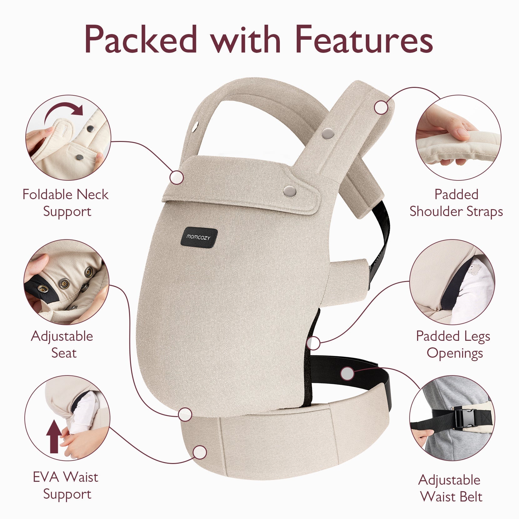 momcozy-on-the-go-bundle-purehug-baby-carrier-breastmilk-cooler-bag-bottle-warme image 3