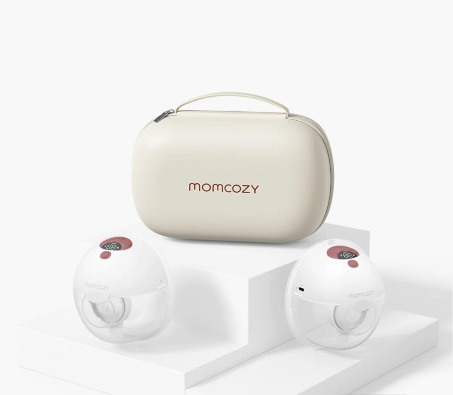 momcozy-m5-smart-wearable-breast-pump-bundle-with-120-storage-bags-lactation-mas image 2