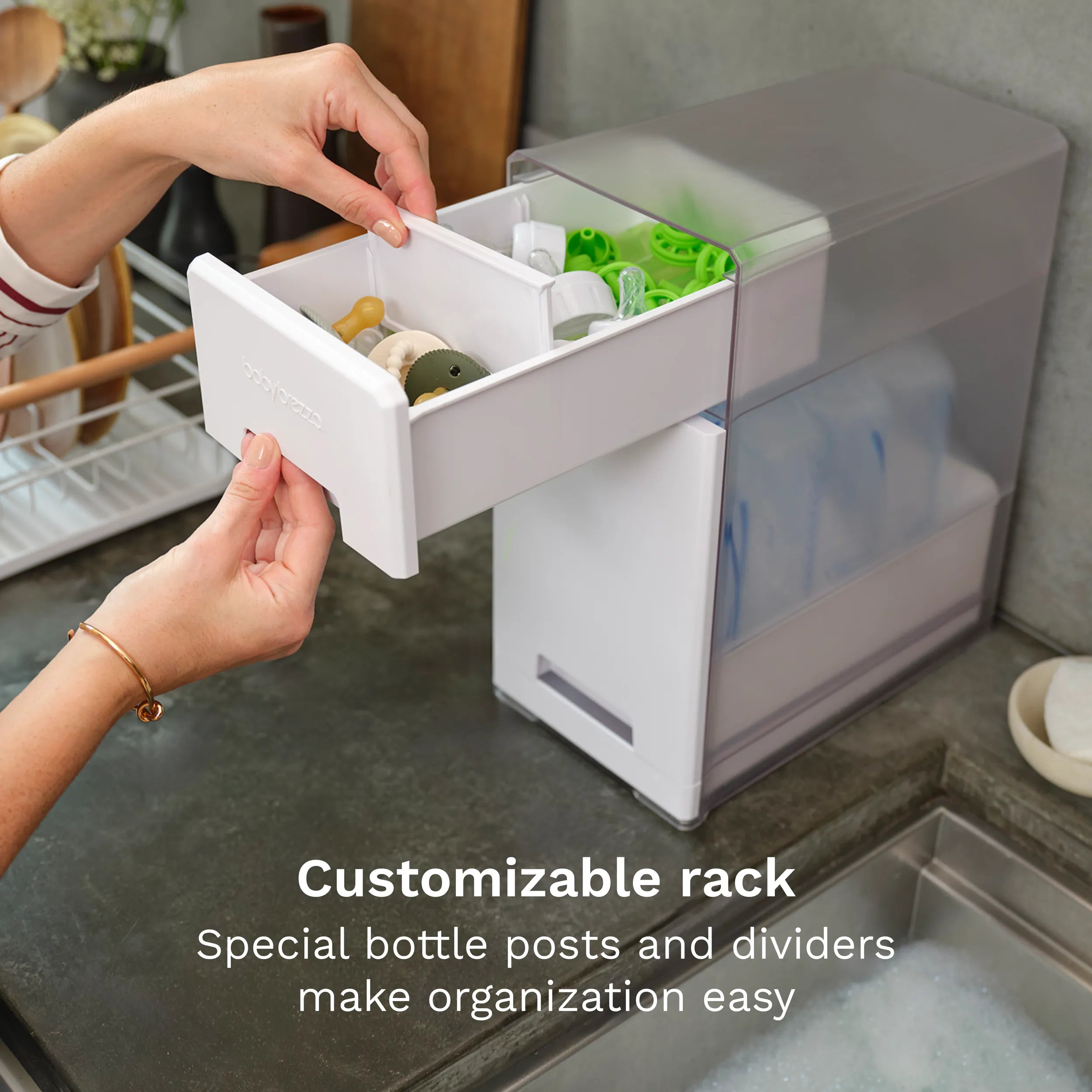 baby-brezza-covered-drying-rack-organizer-holds-8-bottles-any-brand image 8