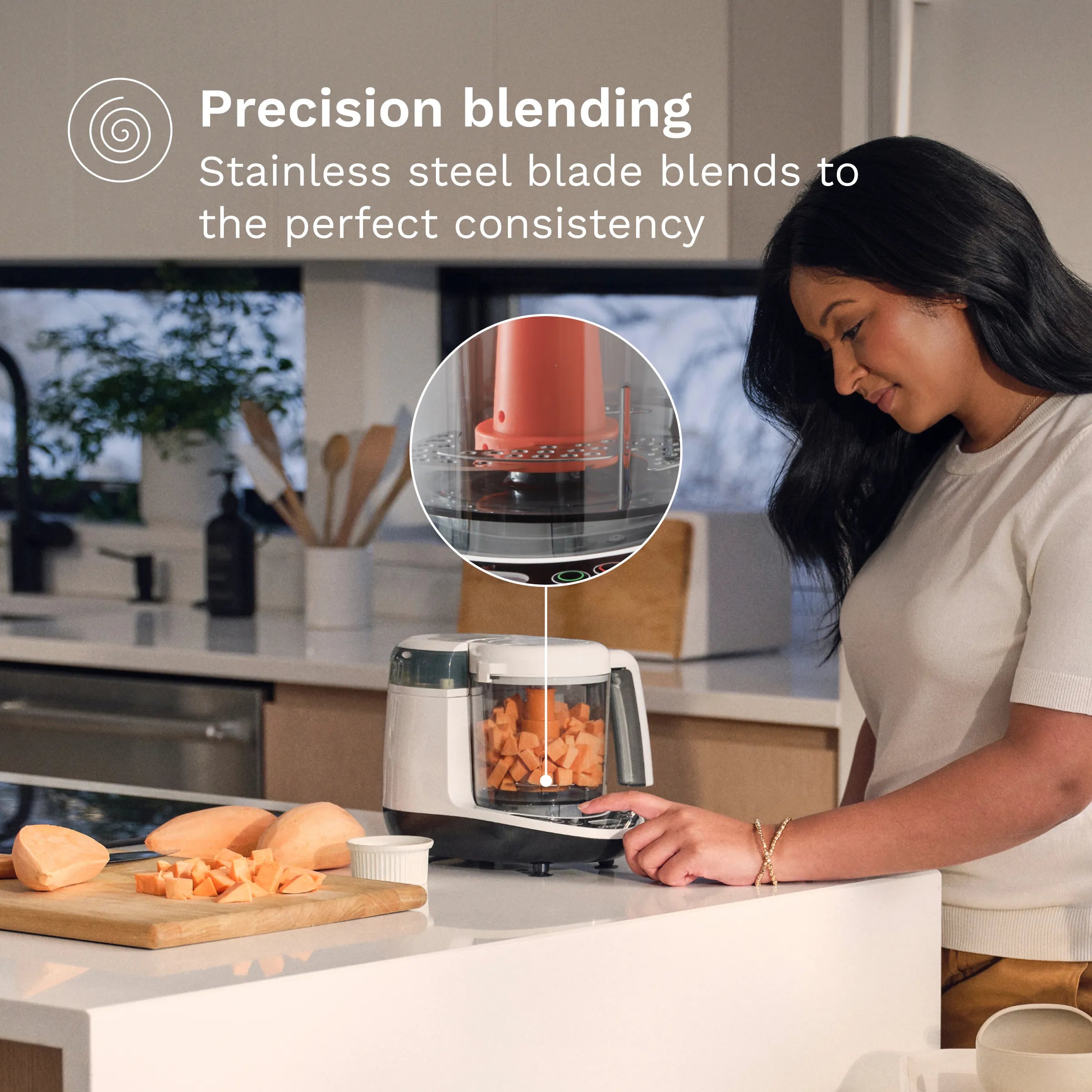 baby-brezza-one-step-baby-food-maker-deluxe-3-in-1-steamer-blender image 6