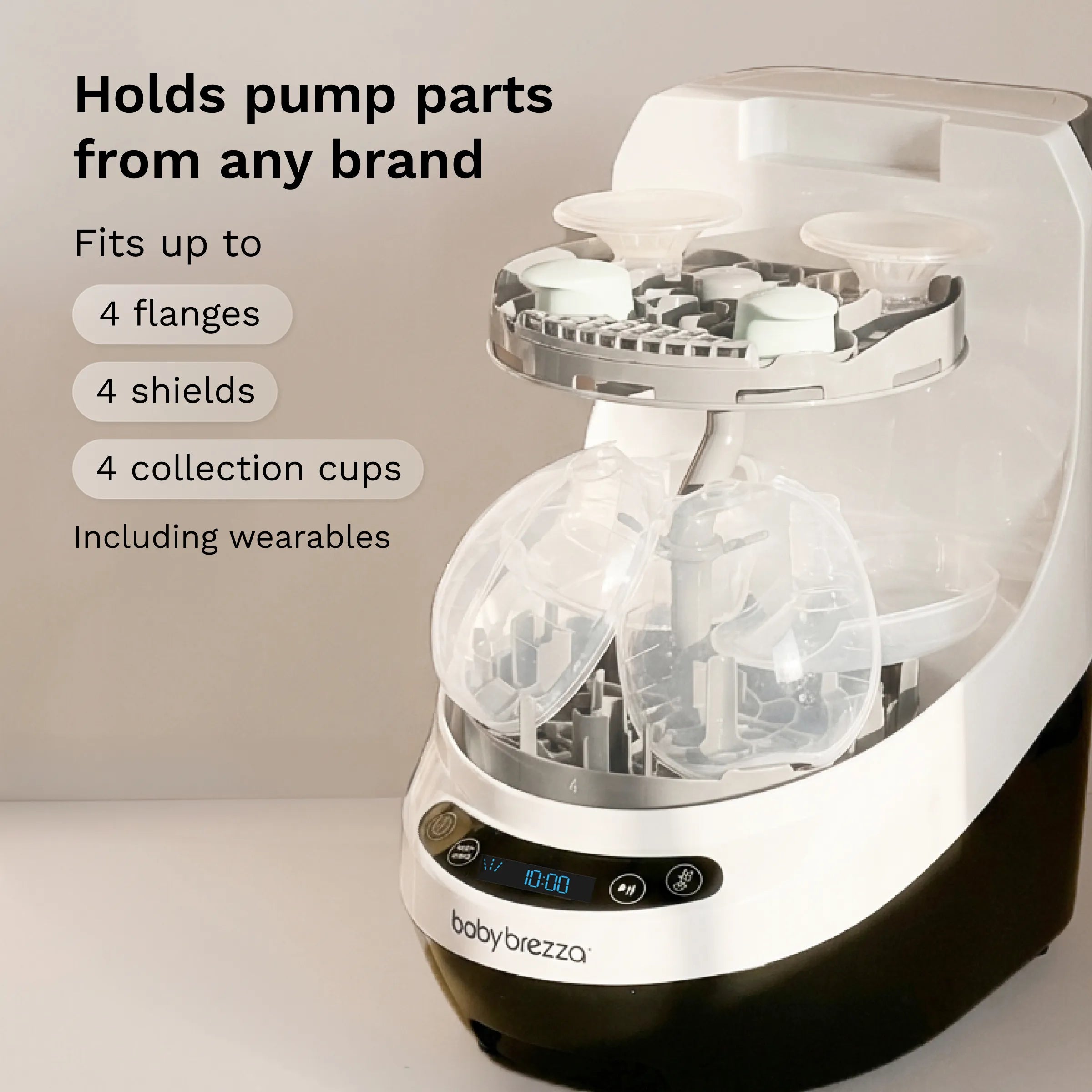 baby-brezza-bottle-washer-pro-breast-pump-parts-rack-system-top-rack-bottom-rack image 4