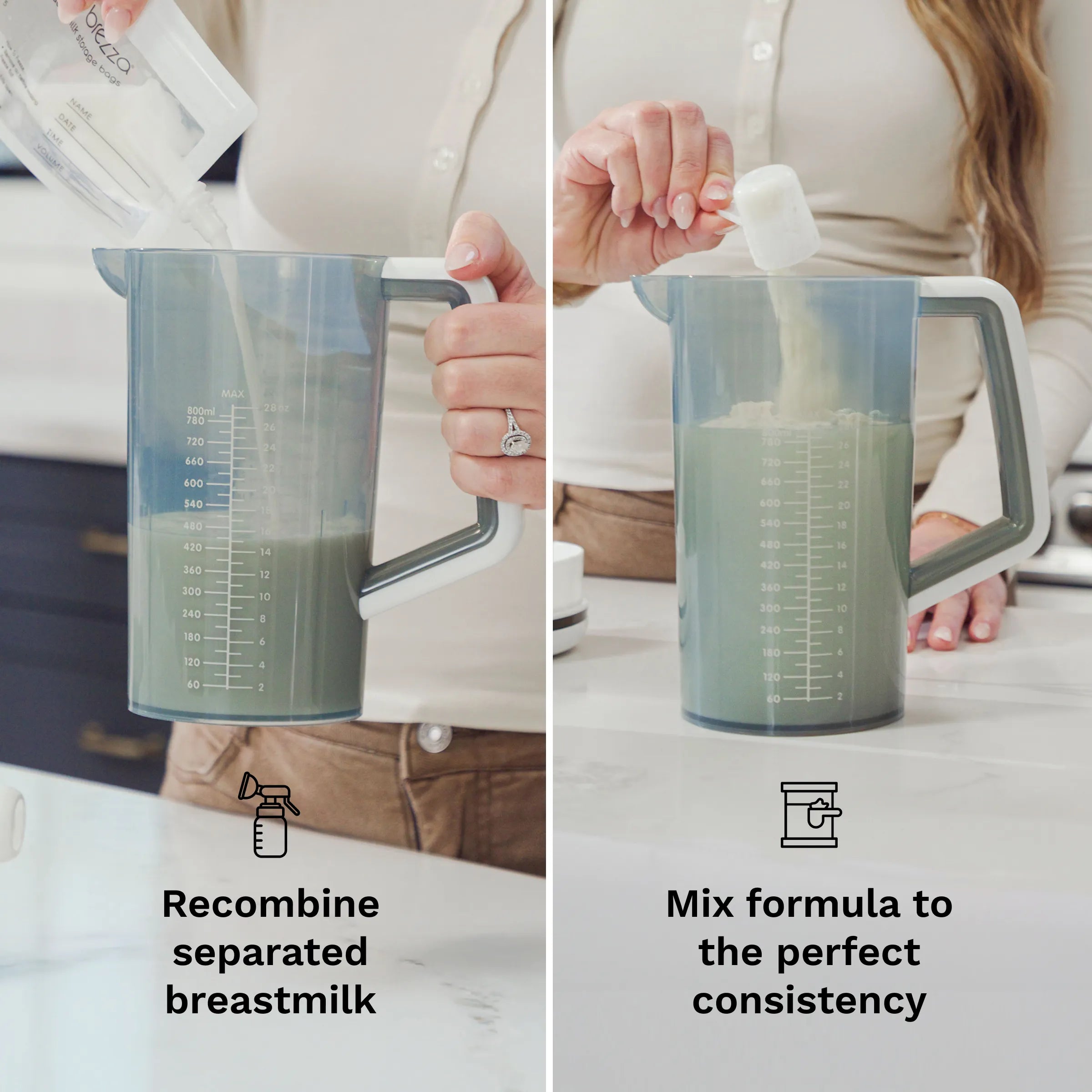baby-brezza-breastmilk-and-formula-portable-mixer-pitcher-28-oz-hands-free-mixin image 4
