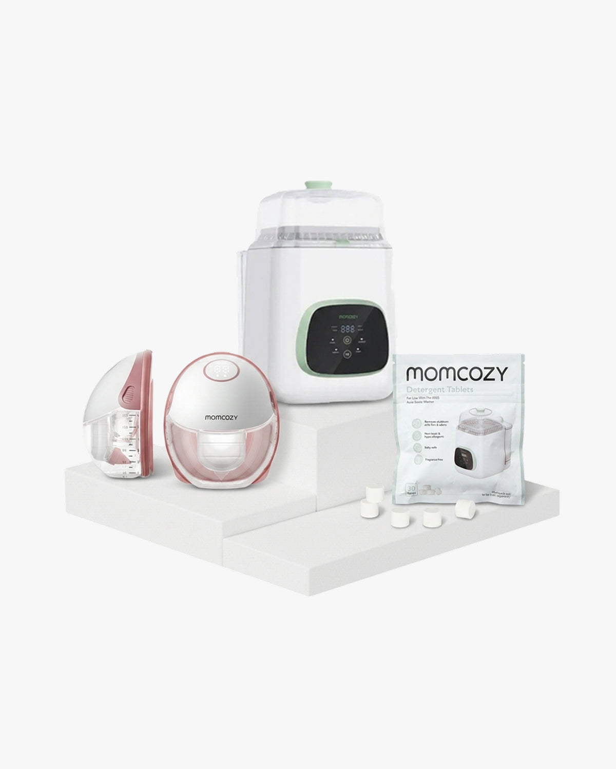 momcozy-m6-wearable-breast-pump-bottle-washer-bundle image 1