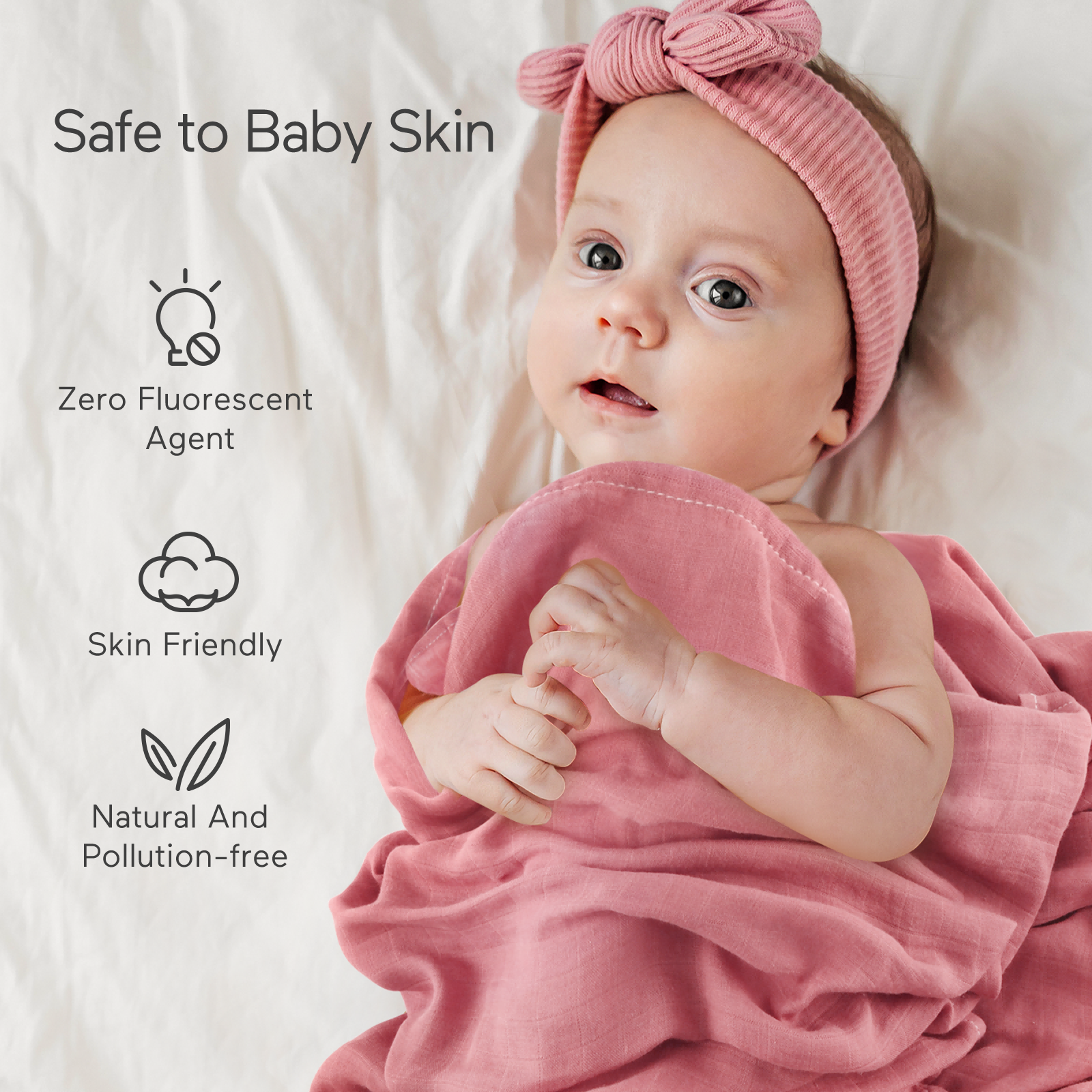 momcozy-softness-swaddle-blankets-light-green-4-pack image 6