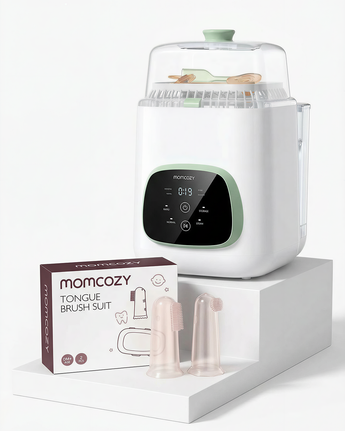momcozy-feeding-oral-care-bundle-kleanpal-pro-bottle-washer-and-finger-toothbrus image 1
