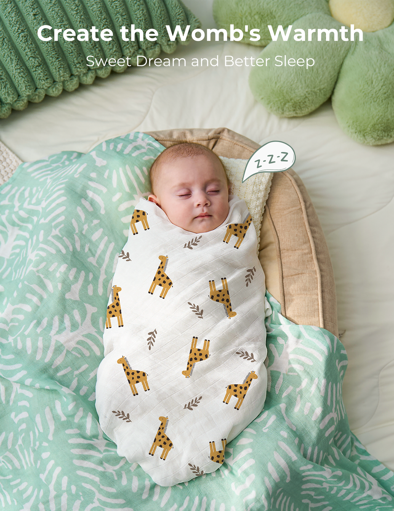 momcozy-best-wishes-swaddle-blankets-bravery image 5