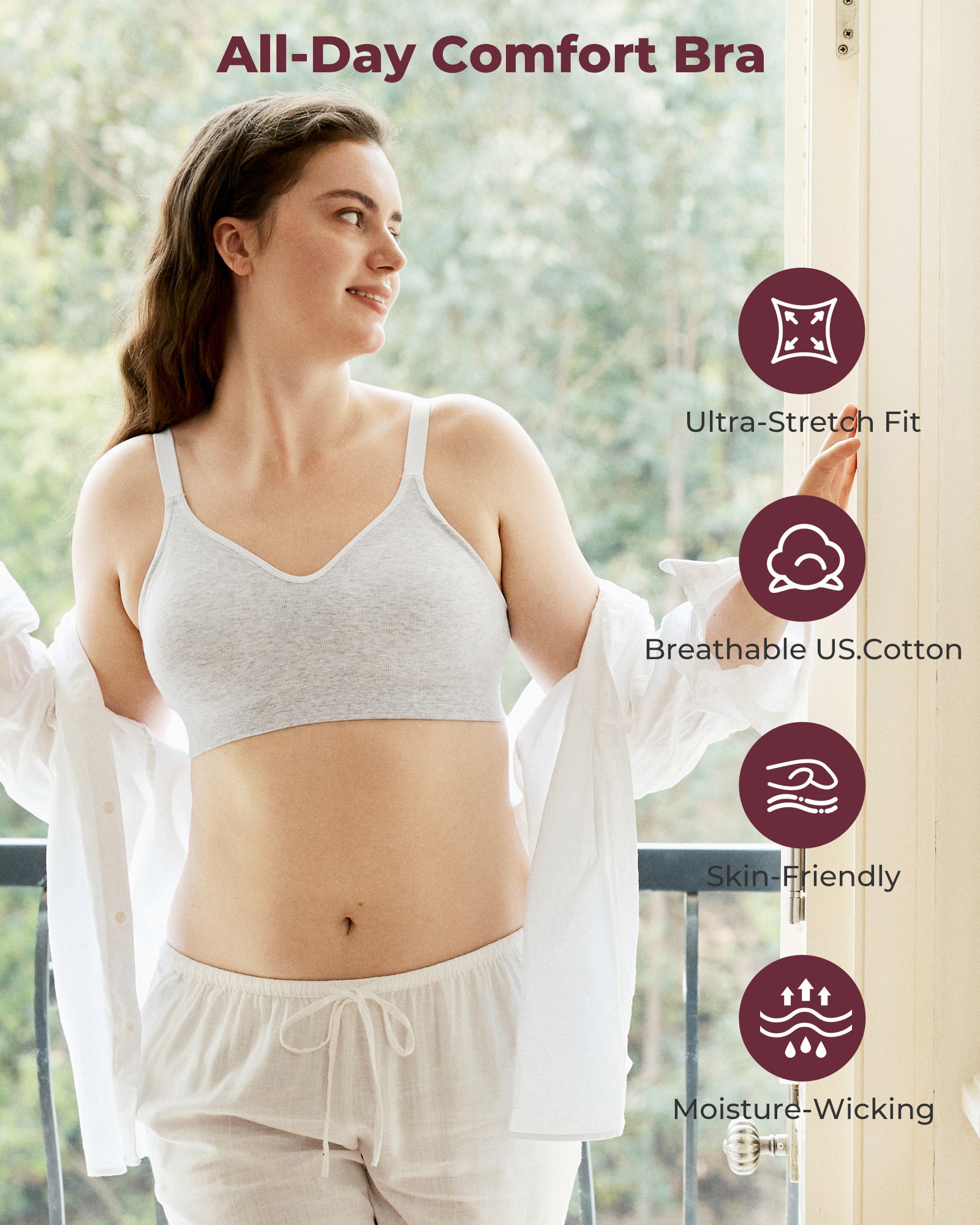 momcozy-u-s-cotton-seamless-wireless-everyday-bras-ultra-soft-no-wire-comfort image 2