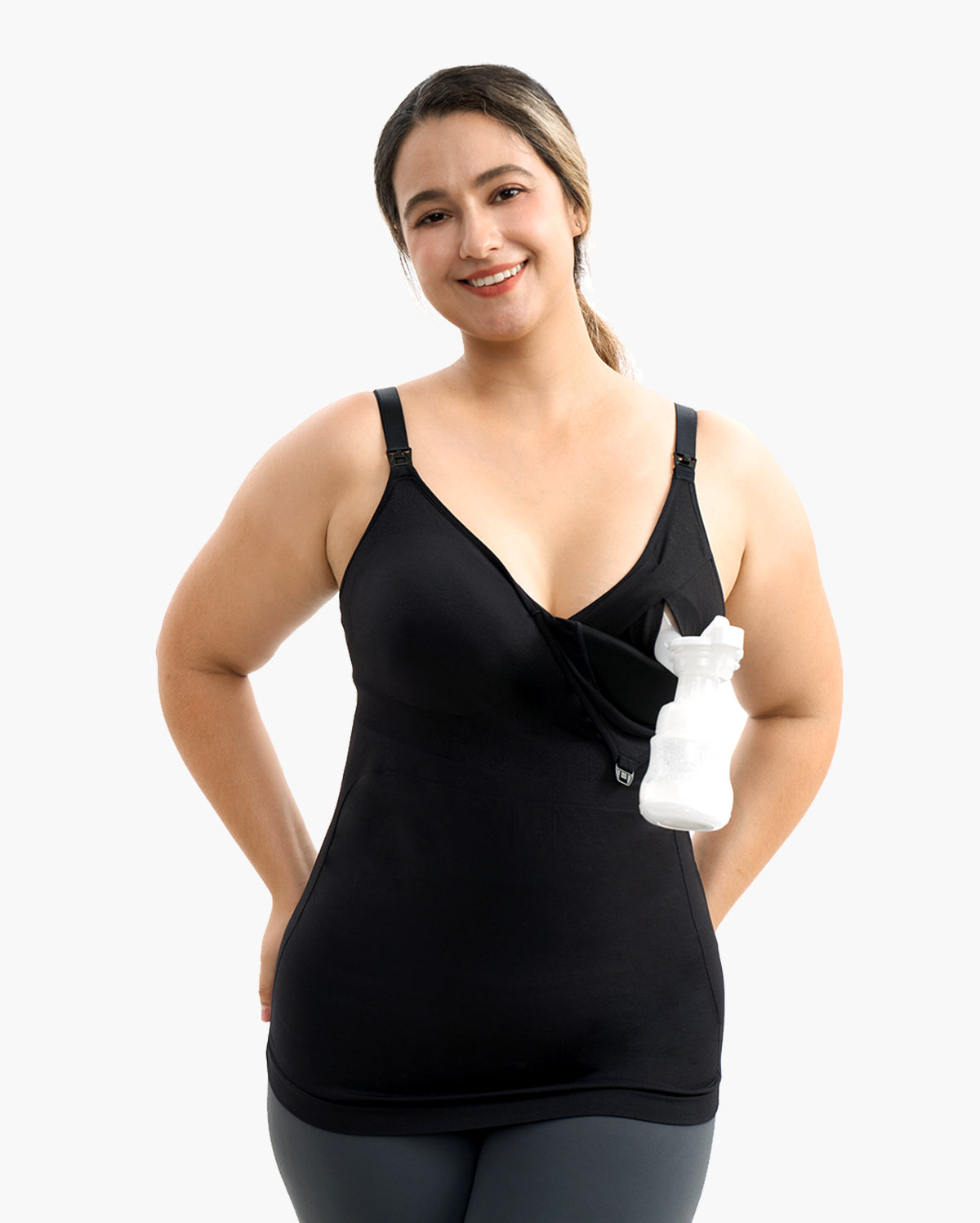 momcozy-all-in-one-hands-free-pumping-nursing-tank-top image 1