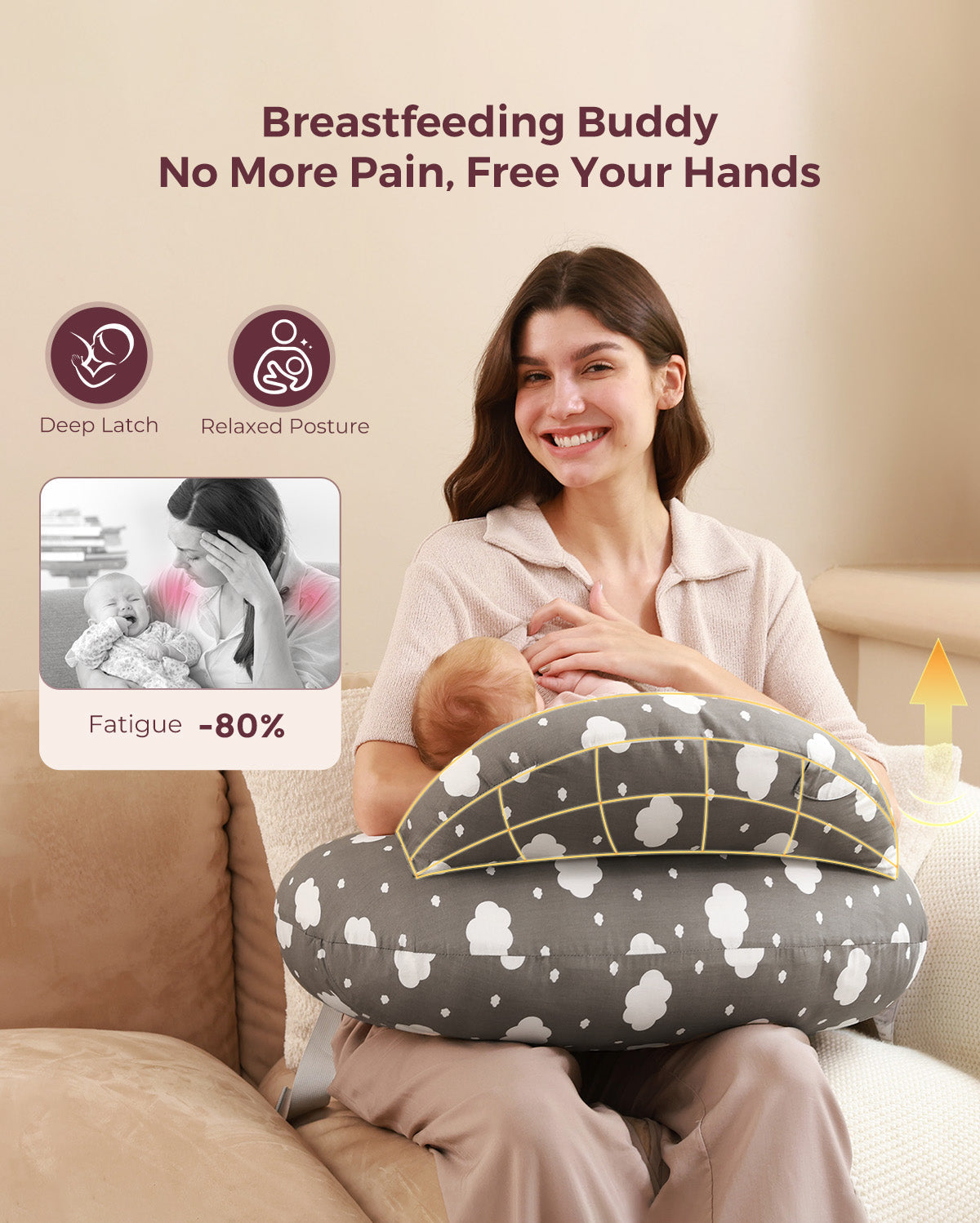 momcozy-multifunctional-and-adjustable-nursing-pillow-light-pink image 5