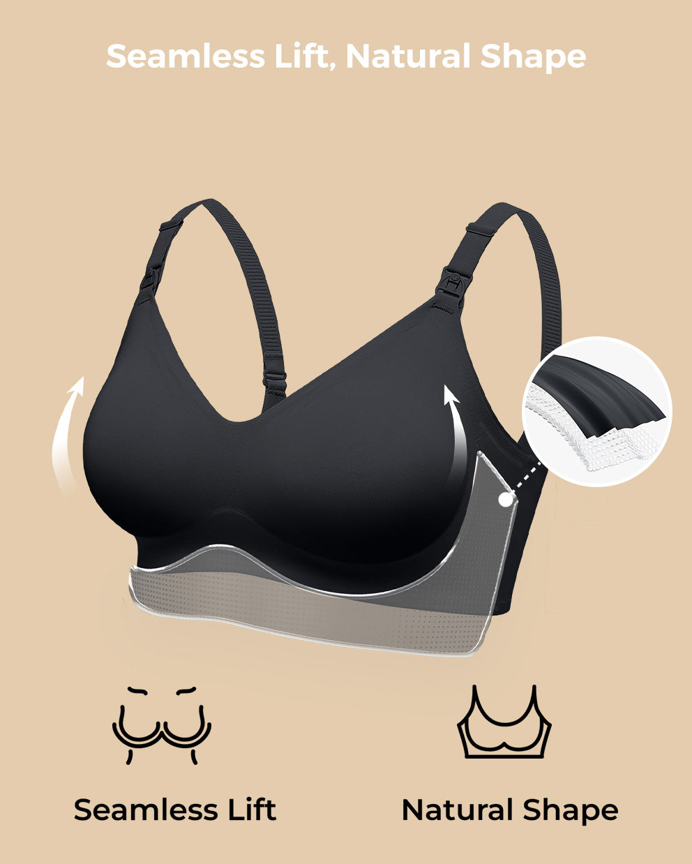 momcozy-smooth-ultra-soft-seamless-maternity-nursing-bra-best-seller image 2
