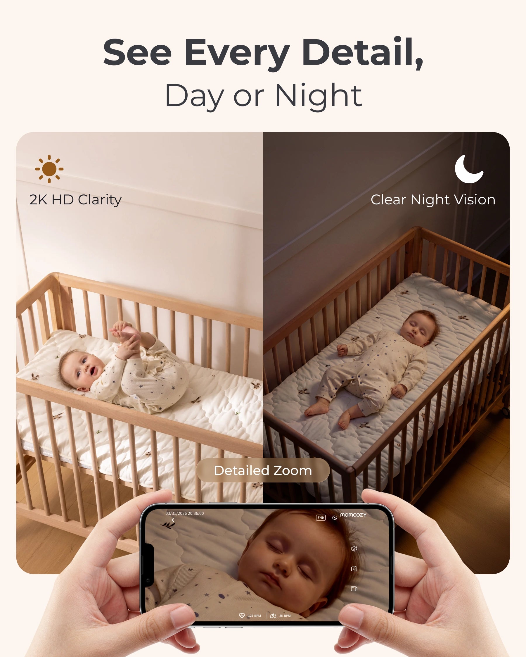 momcozy-contact-free-smart-baby-monitor-bm08 image 5