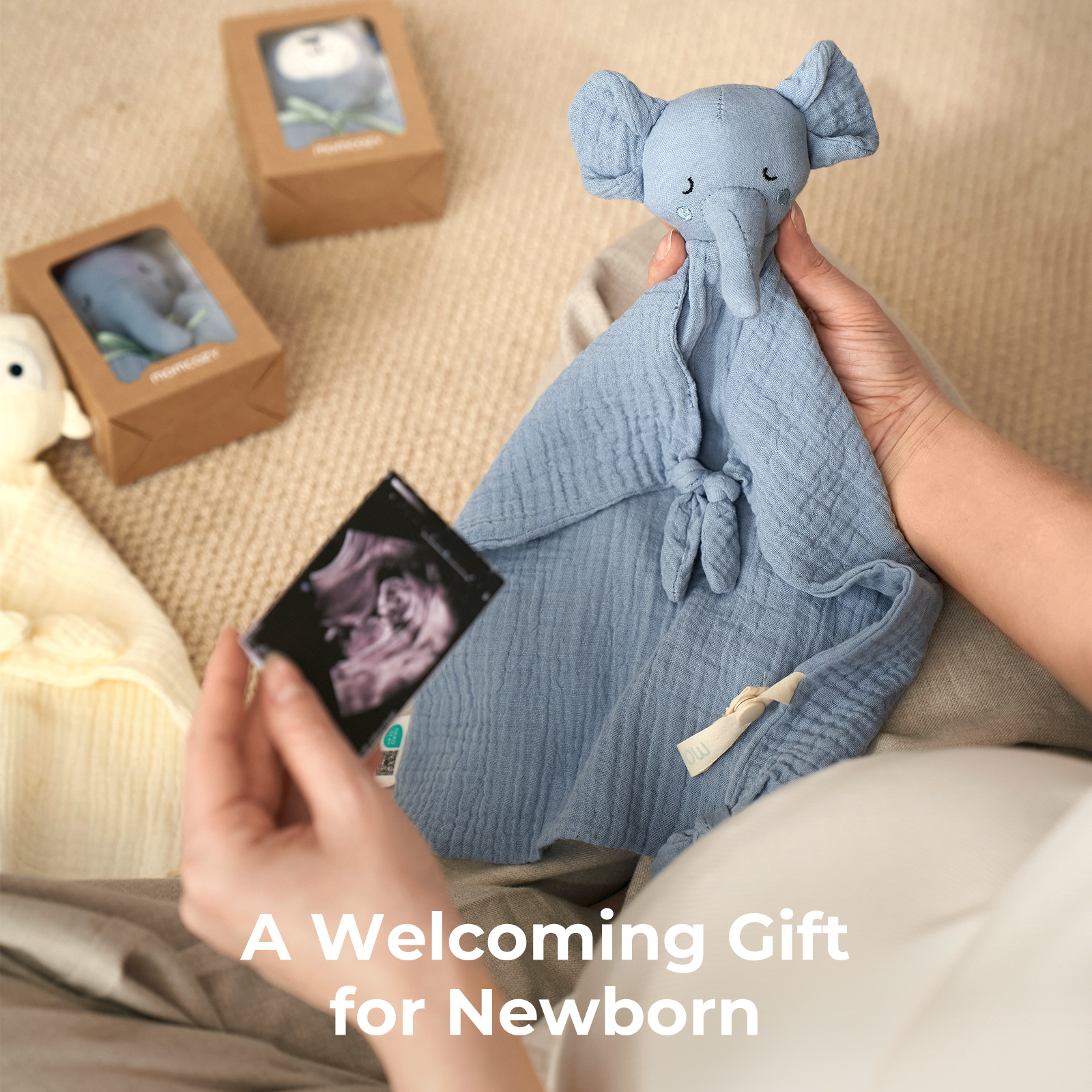 momcozy-baby-security-blanket-soft-newborn-comfort-blanket-for-sleep-and-cuddles image 5