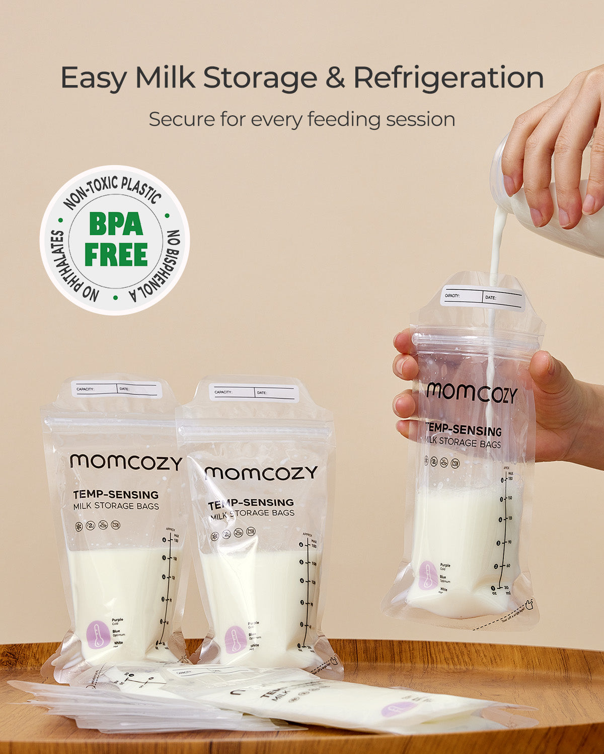 momcozy-hospital-essentials-bundle-hot-cold-breast-pads-colostrum-collector-milk image 4