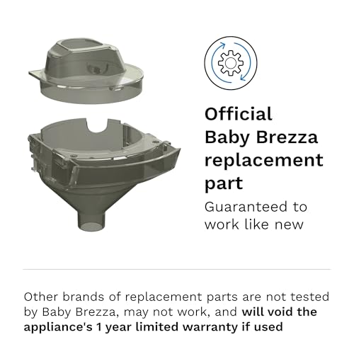 baby-brezza-formula-pro-mini-replacement-funnel-cover-official-part-grey image 8