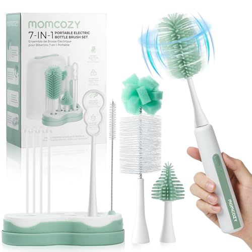 momcozy-7-in-1-electric-baby-bottle-brush-set-with-drying-rack-dual-rotation-usb image 7