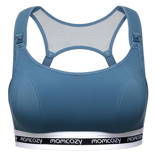 momcozy-nursing-bras-for-breastfeeding-fb011-low-impact-sports-bra-padded-wirele image 8