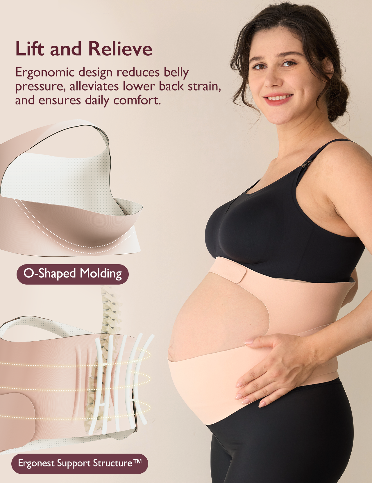 momcozy-ergonest-maternity-belly-band-high-waist-pregnancy-underwear-pregnancy-w image 2
