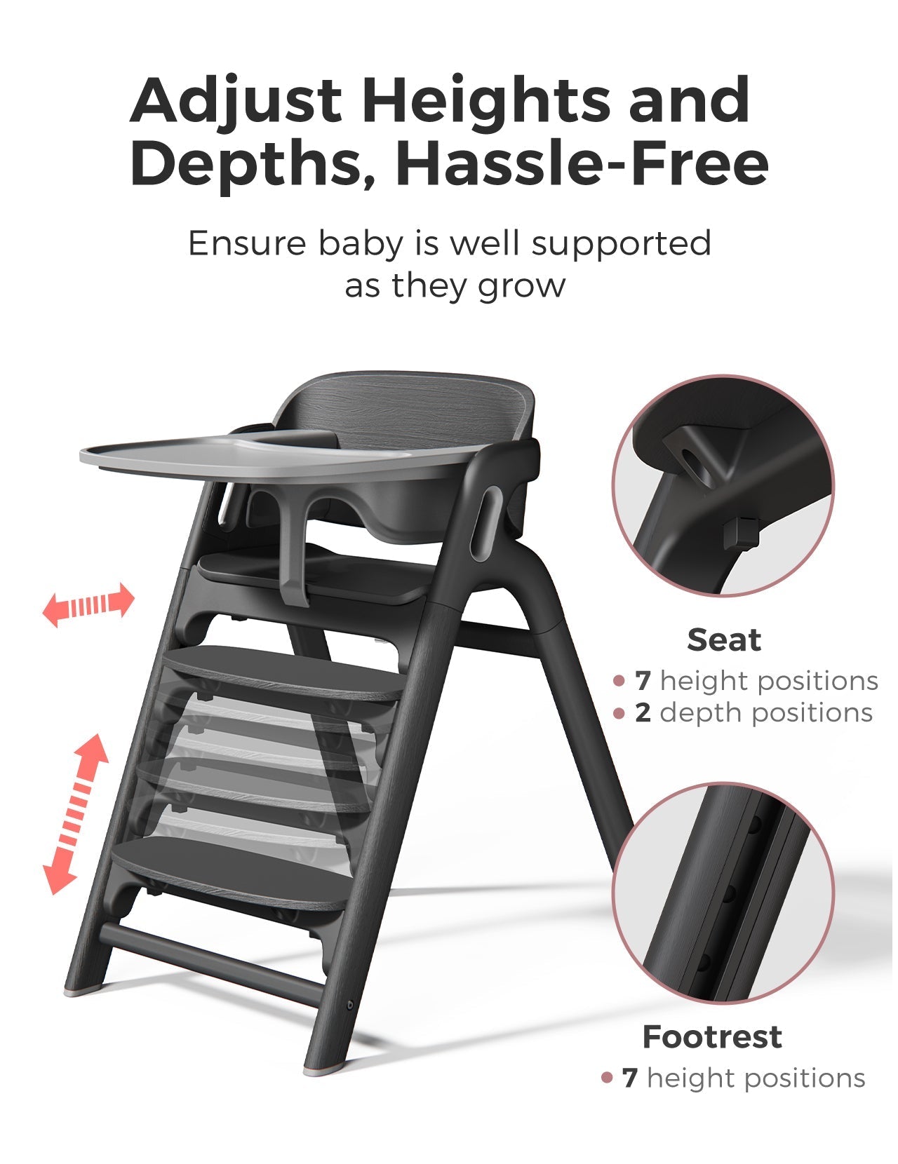 momcozy-dinerpal-black-high-chair-compact-adjustable-easy-to-clean-baby-feeding- image 4