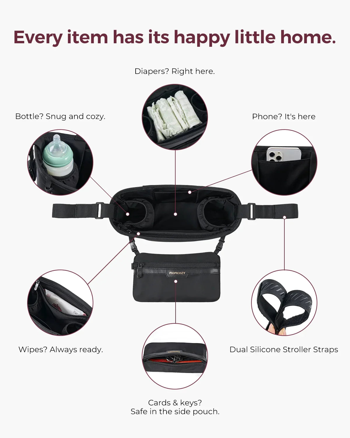momcozy-universal-stroller-organizer image 3