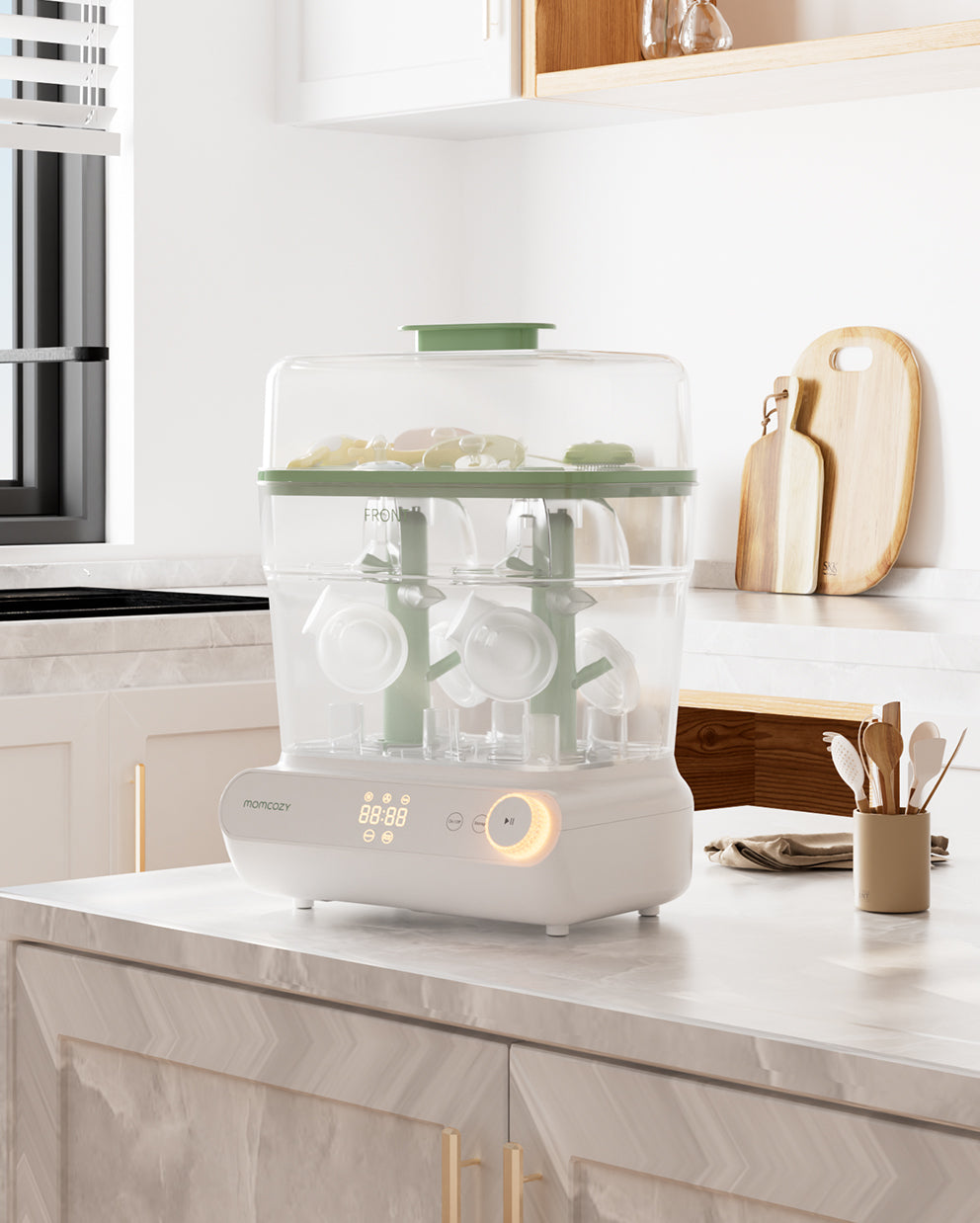 momcozy-3-layer-fast-bottle-sterilizer-and-dryer image 2